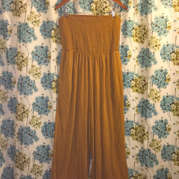 American Eagle Outfitters Pants - Cozy Mustard American Eagle sleeveless romper